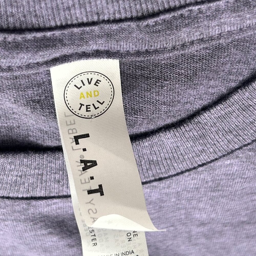 NWOT She Will Move Mountains Youth Large Graphic T-Shirt Purple Motivational - Picture 5 of 6